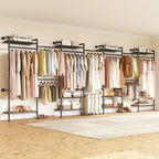 ONBRILL L7 Wall Mounted Industrial Pipe Clothing Rack – Heavy Duty Modular - Image 2
