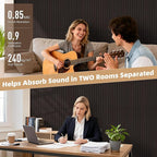 TO-TH Wood-Look Acoustic Wall Panels, 10 Pack 47.2” x 23.6” Acoustic Panels - Image 4