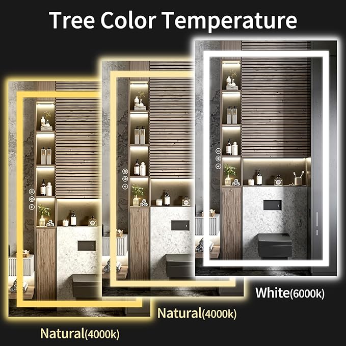 LED Bathroom Mirrors 36"x60" Bathroom Mirror - Image 5