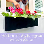 LaLaGreen Wall Planters for Outdoor Plants Carbon Steel Black Metal Hanging - Image 4