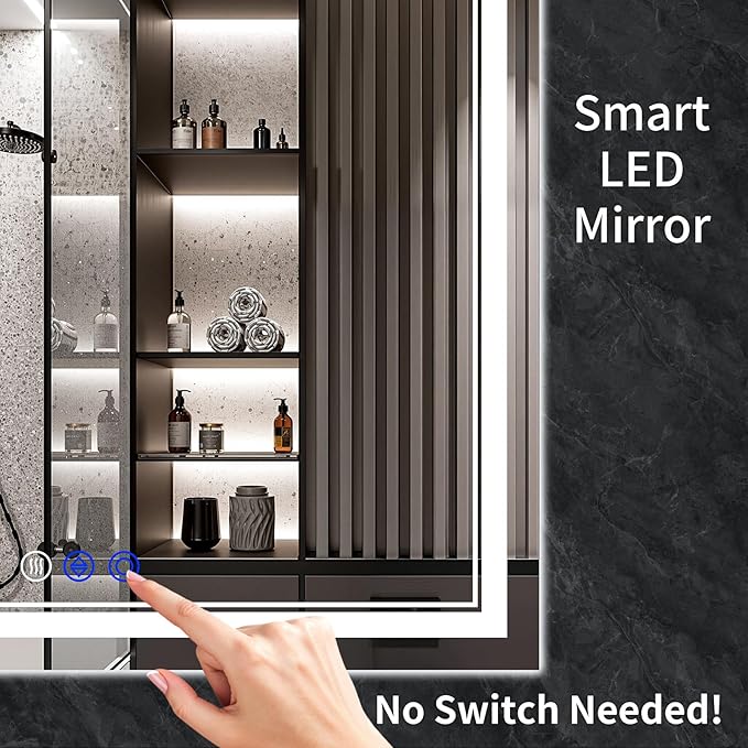 60"x36" LED Bathroom Mirror - Image 7