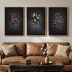 3 Piece Framed Vintage Botanical Wall Art by MXART