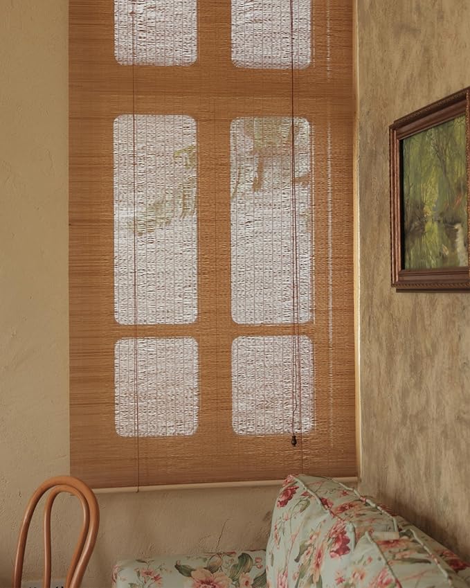 72" Wx72 H Bamboo Blinds Roller Shades - Image 3