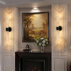 Morauroral Black Battery Operated Wall Sconces Set of 2, Rechargeable Wall - Image 2