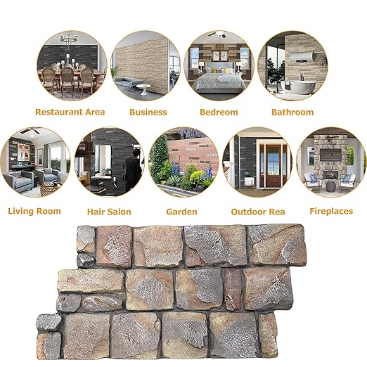 ROOMTEC 3-Packs Faux Stone Wall Covering Panels - Image 7