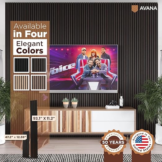 Avana Acoustic Wood Wall Panels – 93.2x11.25 Inch Panels – Fits 94x12 Layout – - Image 7