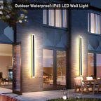 2Pack 39inch Long Outdoor Modern LED Wall Light, 30W Waterproof IP65 Warm White - Image 2