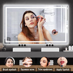 LED Bathroom Wall Mirror 60 x 36 Inch, Frameless Vanity Mirror - Image 7