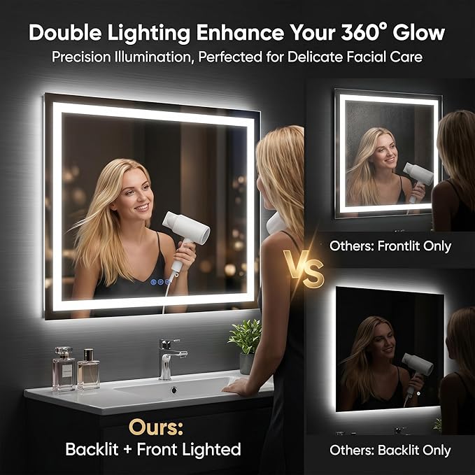 Antok 72"x 32" LED Bathroom Mirror - Image 6