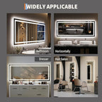 GarveeHome 60x24 LED Bathroom Mirror - Image 8