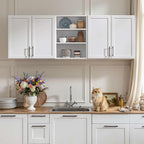 Furnaza Wall Cabinets for Laundry Room, Shaker Wall Mounted Kitchen Cabinets by Furnaza