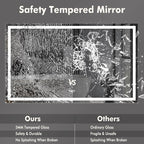 LED Bathroom Wall Mirror 60 x 36 Inch, Frameless Vanity Mirror - Image 5