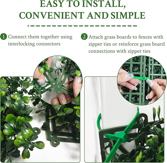 Artificial Ivy Privacy Fence Screen: 72"x 144" 4-Layer Leaf UV-Anti Faux - Image 3