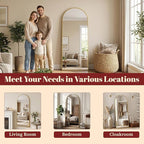 Suidia 76"x34" Arched Full Length Mirror - Image 9