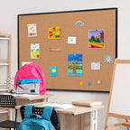 Extra Large Cork Bulletin Board 60" X 36", Wall Mounted Notice Pin Board - Image 3