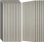 Wood Veneer Sound Panels, 10 Pack 47.2”x23.6” Wall Panels, Decorative Acoustic by AUTORIFIC