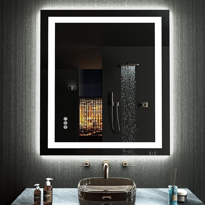 LOAAO 24"x36" LED Bathroom Mirror by LOAAO