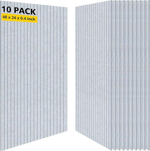 Acoustic Panels, 10 Pack Sound Panels, High-Density Large Acoustic Panels by AUTORIFIC