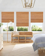 72''W X 72''H Cordless Bamboo Roman Shades - Image 9