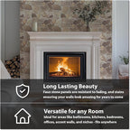 CONCORD WALLCOVERINGS ™ Retro-Art 3D Faux Stone Wall Panels, Lightweight PVC - Image 3