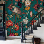 Zeeko Floral Wall Mural Peel and Stick Wallpaper 148" W x 98" H Removable Large - Image 5