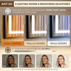Antok 36X36 LED Bathroom Mirror - Image 4