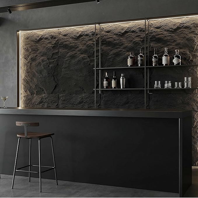 VooBang 4 Pack 3D Wall Panels, Lava Rock Molten Texture PU Wall Panels - Image 6
