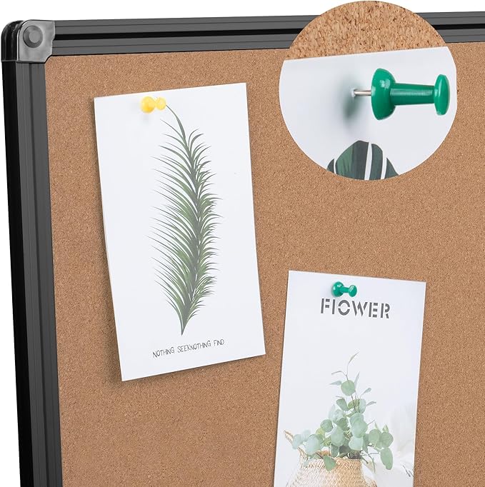 Extra Large Cork Bulletin Board 72" X 48", Foldable Notice Pin Board - Image 6