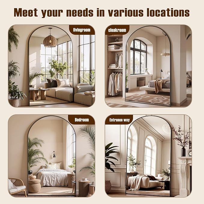 Full Length Mirror, Oversized Floor Mirrors, Leaning Free Standing Mirrors - Image 8