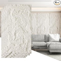 OUZUGIE 4 PCS Faux Stone Wall Panel 47.2’’ x 23.6’’ Interior Exterior Wall by OUZUGIE