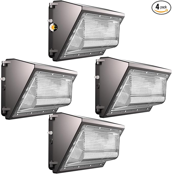 Lightdot 4Pack 150W LED Wall Pack Lights, 100-277v Dusk to Dawn by LightdotLighting