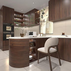 BOMENG Large Walnut Wood Contact Paper Matte 48"x591" Dark Brown Wood Wallpaper - Image 3