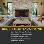 AZ Faux High-Density Polyurethane Faux Stone Interlocking Outside Corner - Image 4