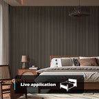 Art3d 4-Pack 108" x 12" Acoustic Wood Panels - Image 2