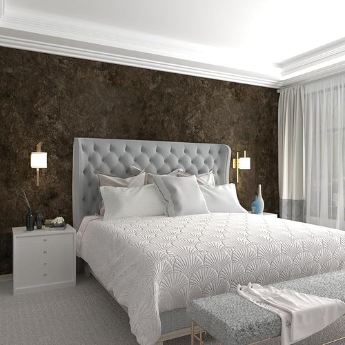 3yecao 31"×591" Big Roll Large Size Wide Thick Dark Brown Tan Grey Concrete by 3YECAO