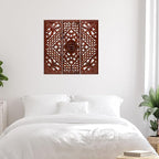 Homebia Designs Handmade Carved Wooden Wall Hanging Plaques Set of 3 - Image 5