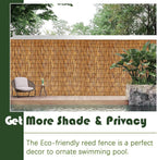 Barydat 6 Pcs 4 x 16.4 ft Reed Fence Roll, 85% Shade Bamboo Privacy Screen - Image 8