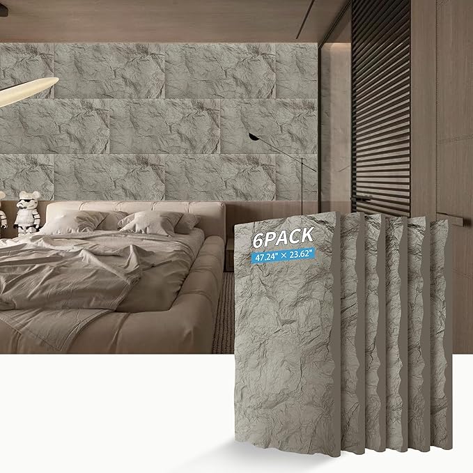 3D Faux Stone Wall Panels, Lightweight & Waterproof Accent Marble Rock Skin - Image 5
