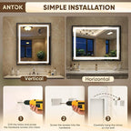 Antok 30X36 LED Bathroom Mirror - Image 8