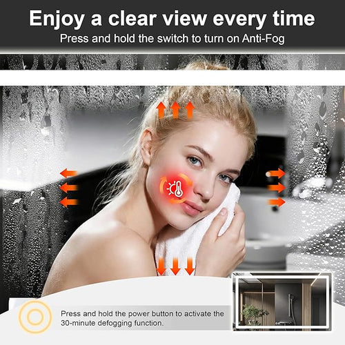 AMOISE LED Bathroom Vanity Mirror - Image 2