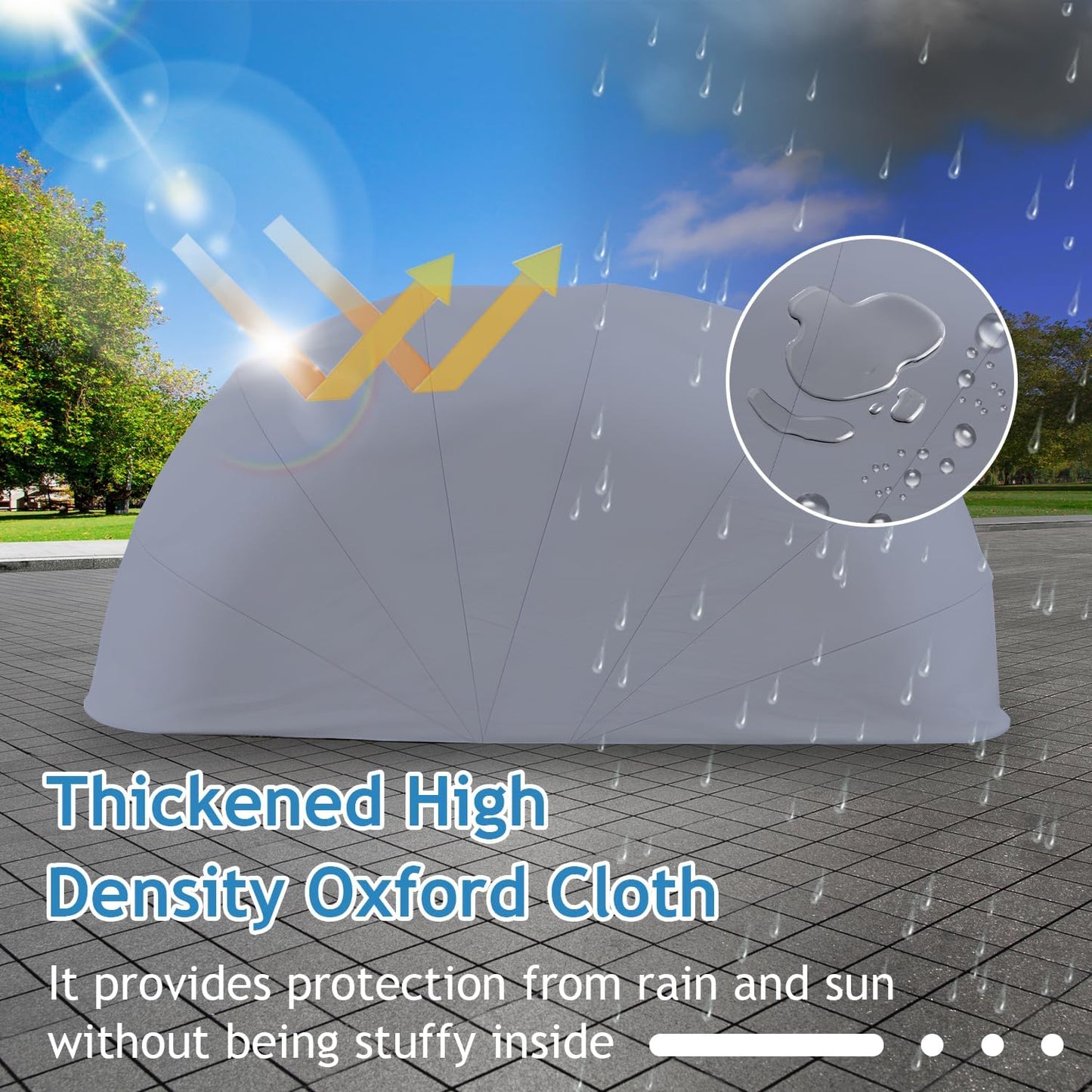 Heavy Duty Carport, Semi-Automatic Retractable Garage, Stainless Steel Folding Car Port, Portable Outdoor Car Tent, for Parking Lot, Yard, Garden, Grey, All Weather Proof, 5.5 * 2.5 * 2.3m