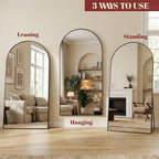 Suidia 76"x44" Arched Full Length Mirror - Image 8