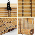 72x72 Inch Bamboo Blinds for Interior Windows, UV Protection Roman Bamboo - Image 6