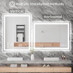 Koonmi 32"x24" LED Mirror for Bathroom, 90CRI Anti-Fog Vanity Mirror - Image 7