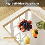 Oak Wood Effect Framed Wall Mirror, 30x40 Rectangle Mirror, Anti-desilvering - Image 7