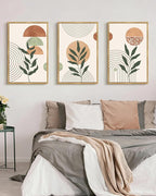 PHOPAGO Boho Wall Art Sage Plant Botanical Bohemain Framed Wall Printing Large - Image 4