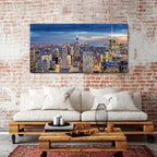 Extra Large New York City Wall Art NYC Skyline Office Wall Decor Sunset - Image 3