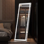 Hasipu Full Length Mirror with Lights, Full Body Dressing Standing, Hanging - Image 7