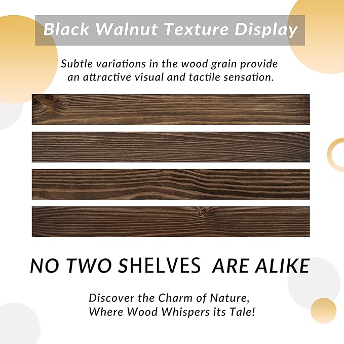 48 Inch Floating Shelves, 8-Inch Deep High-End Solid Wood Floating Shelves - Image 8