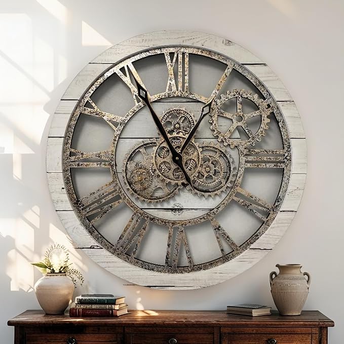 ImprovingLife The Gears Clock The Original Real Moving Gear Wall Clock Vintage - Image 4